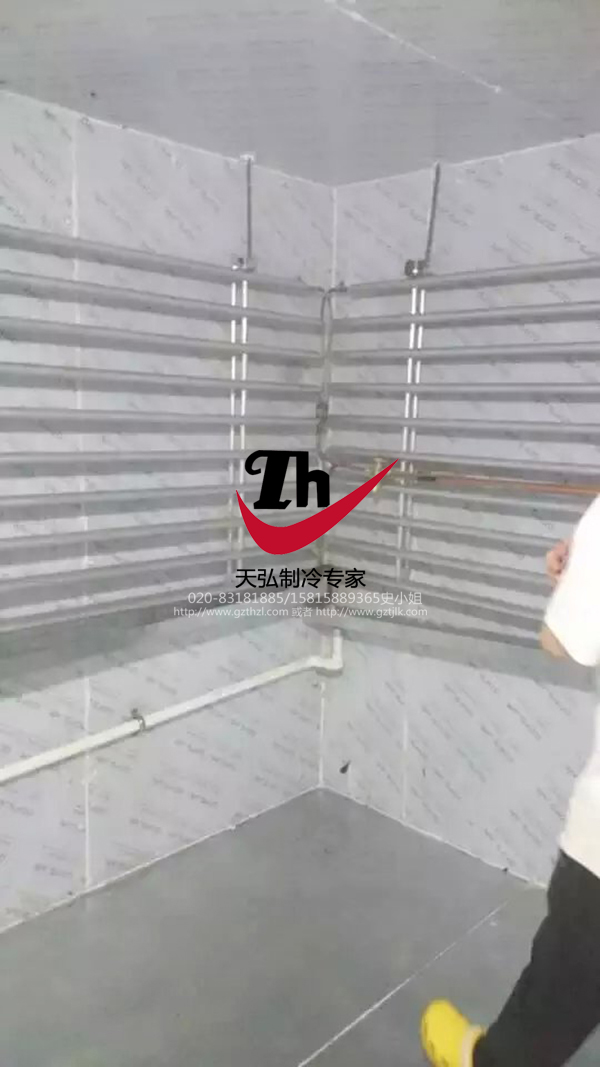 广州海珠区海鲜直冷式铝排管冷库工程项目
